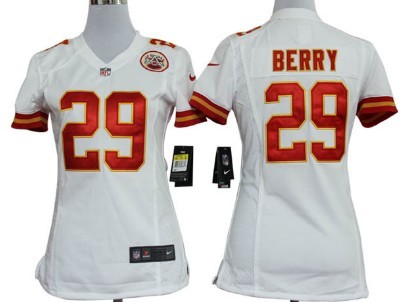 Nike Womens Team Jersey Kansas City Chiefs 29 Eric Berry White Game